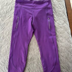 Athleta Rainier purple tight